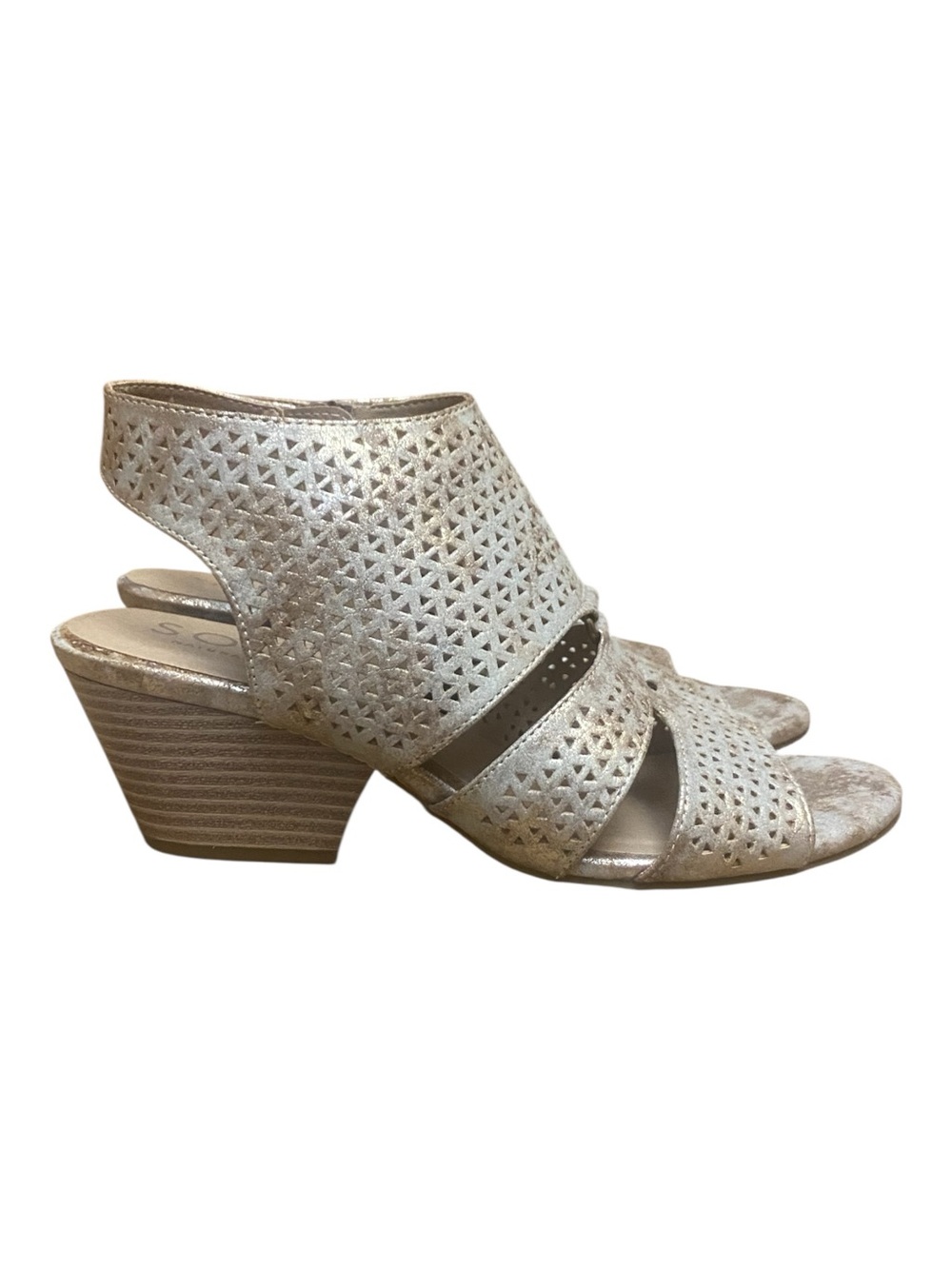 Soul Naturalizer Dez Wedge Gladiator Style Sandals Metallic Gold